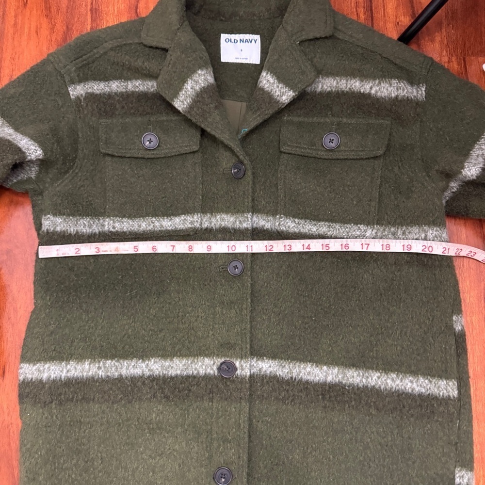 Old Navy Vintage Button Up Flannel Mohair Style Shirt Size Small - Picture 7 of 7